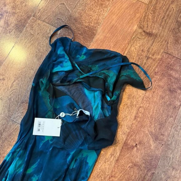 Rat & Boa Rafinha Dress Size XXS Blue Black Maxi - Picture 5 of 8